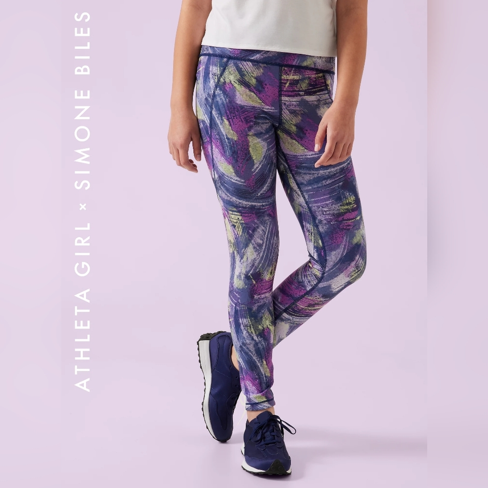 Athleta Girl Simone Biles Reversible Leggings Size: Large